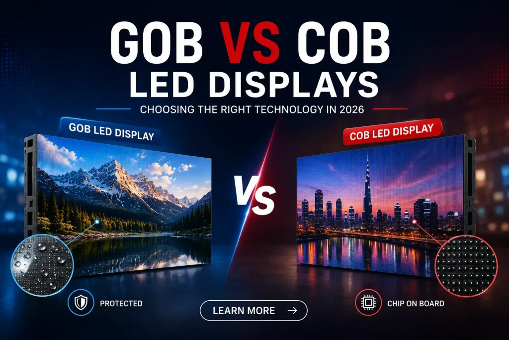 GOB vs COB LED Displays: Choosing the Right Technology in 2026
