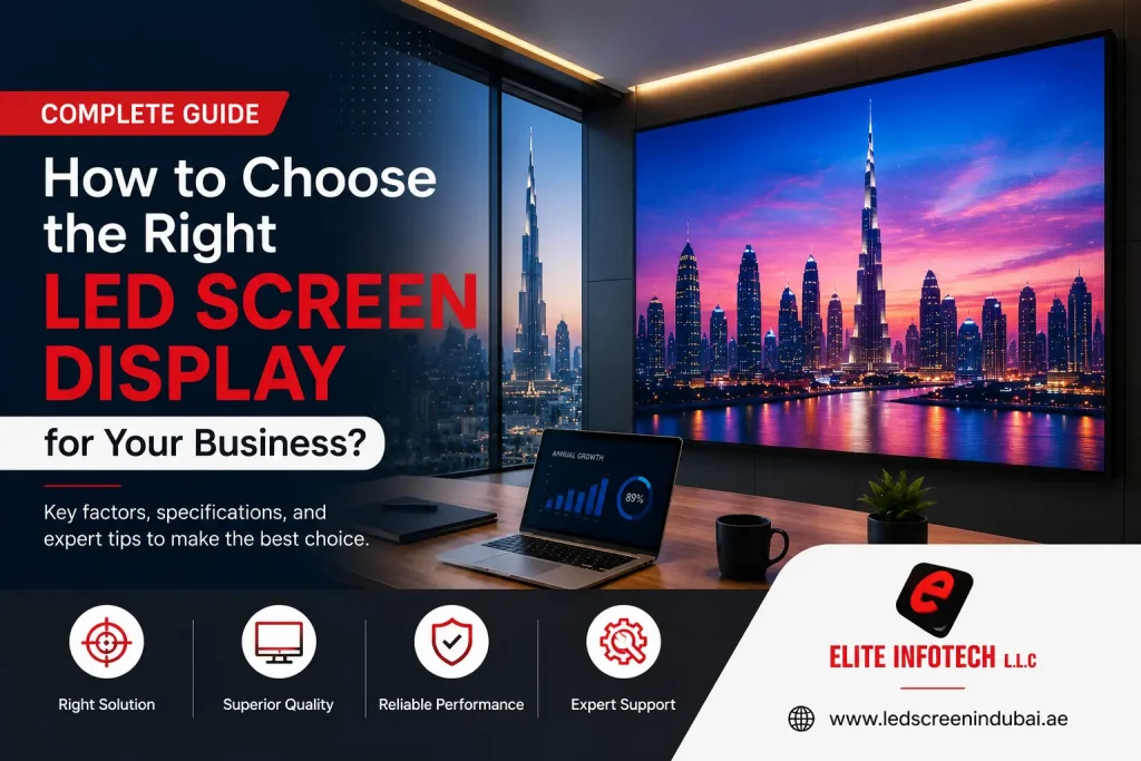 LED screen display for business in Dubai