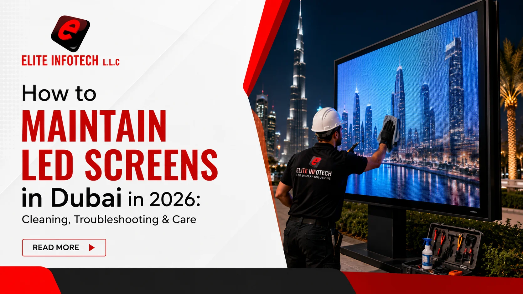 led screen maintenance in dubai