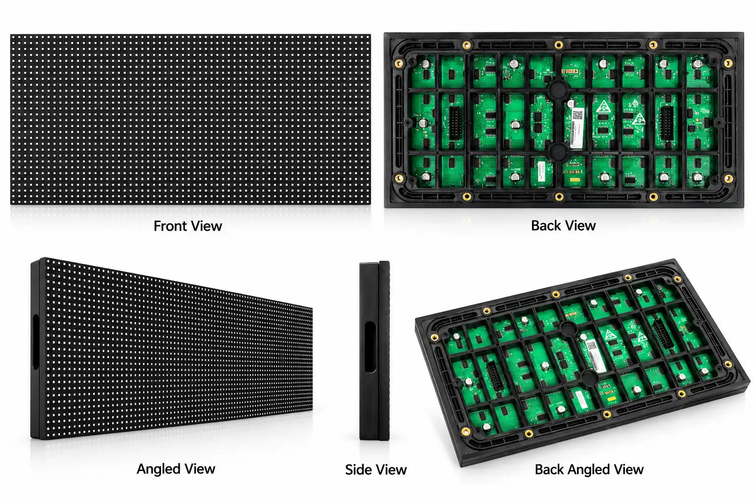 Dahua IFS-EOA3S-C P3 LED module front back angled and side views