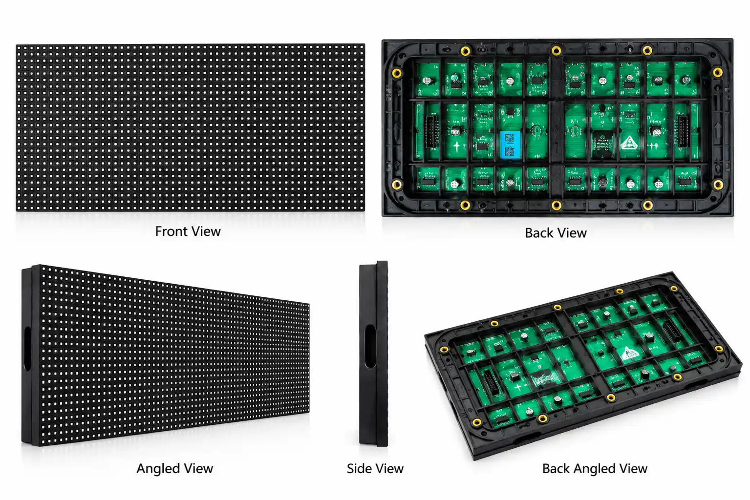 Dahua IFS-EOA4S-C P4 LED module front back angled and side views
